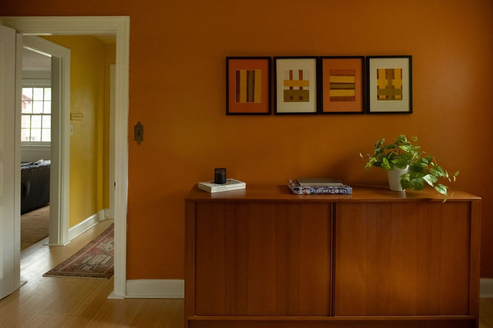 Mid-Century Modern Danish Dresser and Mirror