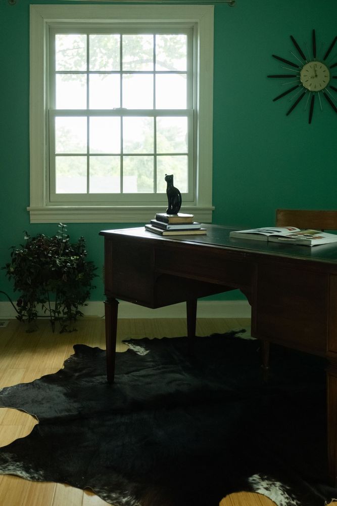 Antique Desk with Four Drawers