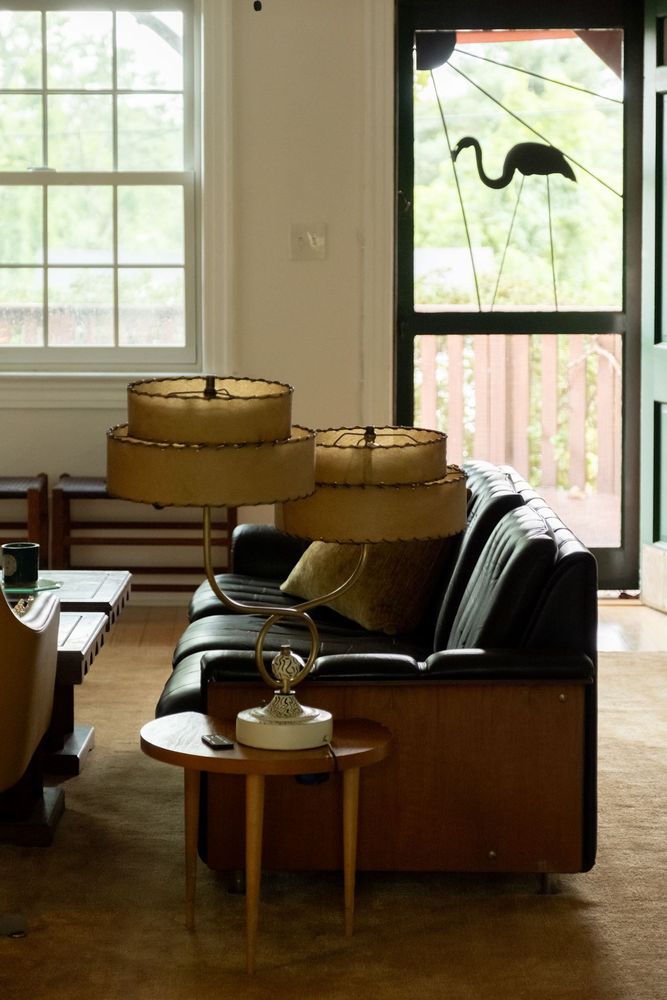 Mid-Century Modern Two Shaded Lamp