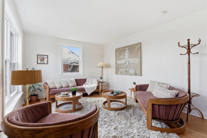 Vintage ‘Flexsteel’ Oak Round Coffee Table (Price Individually)