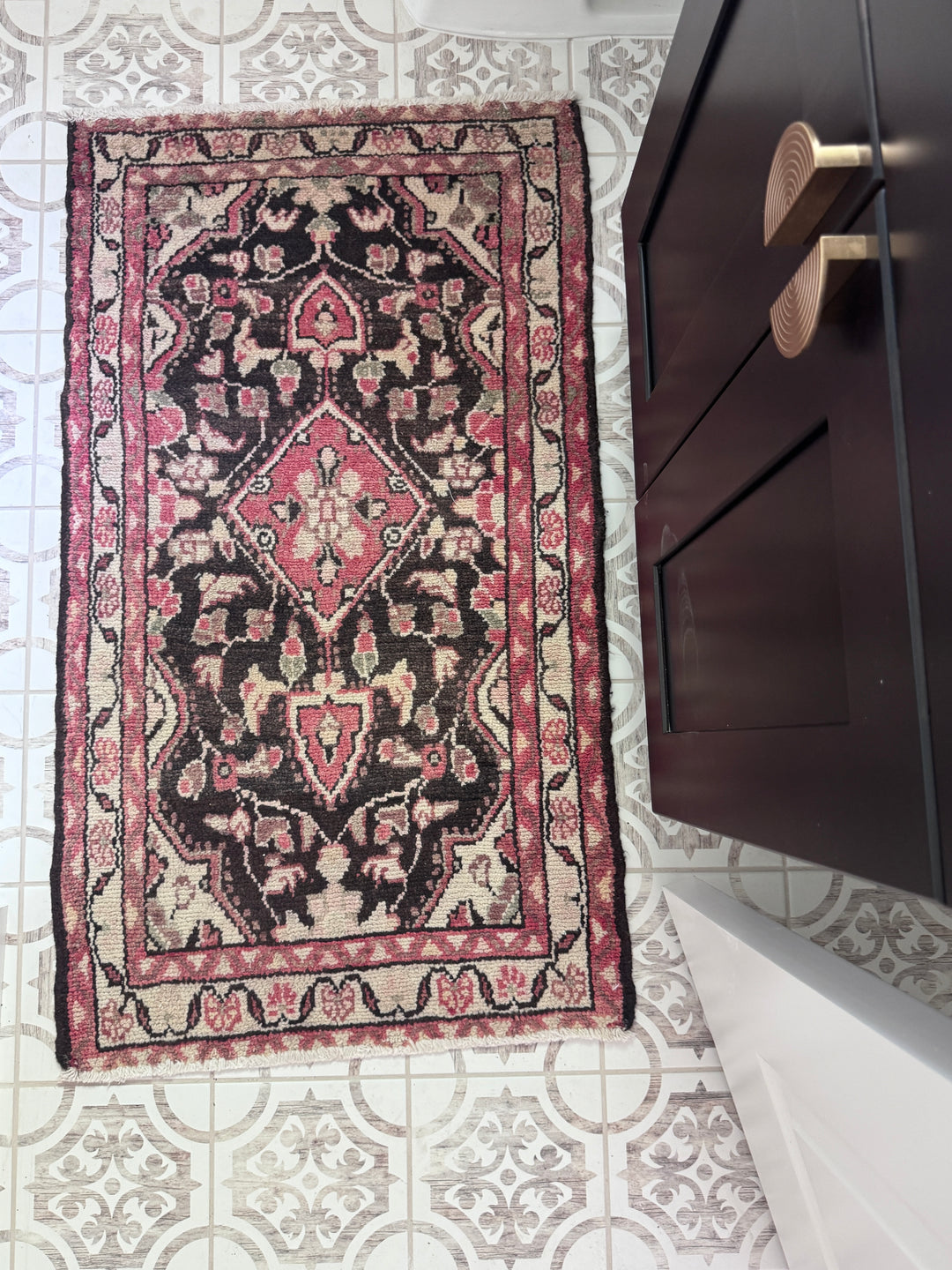 Hamadani Persian Area Rug 2ft x 3.6ft