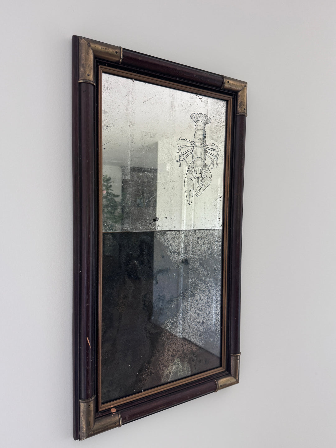 Mirror Made by Blue Door Framing with Lobster