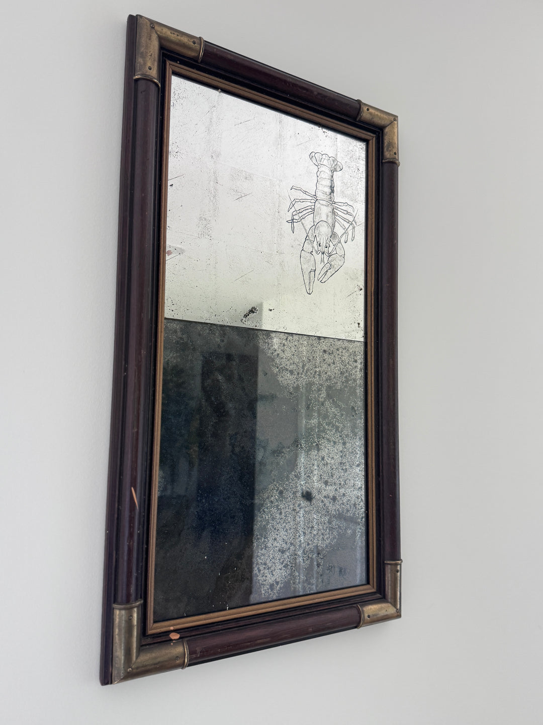 Mirror Made by Blue Door Framing with Lobster