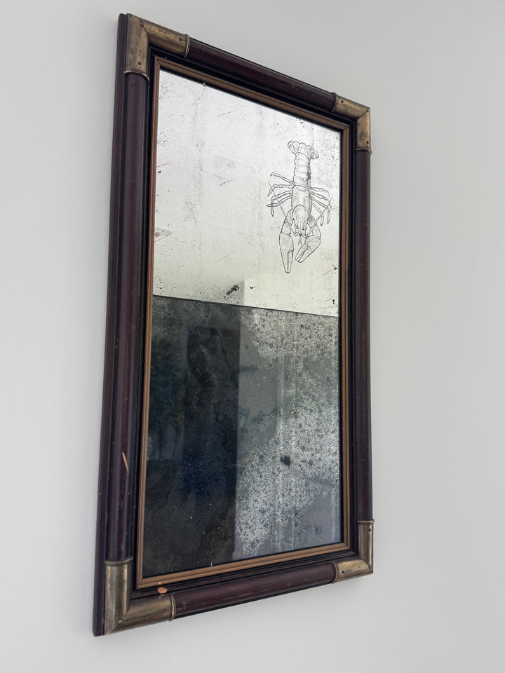 Mirror Made by Blue Door Framing with Lobster
