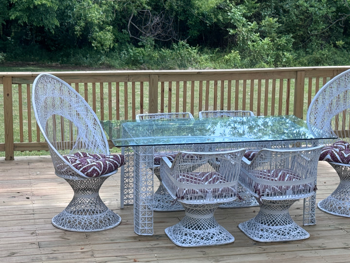 Mid-Century Modern Fiberglass Patio Set