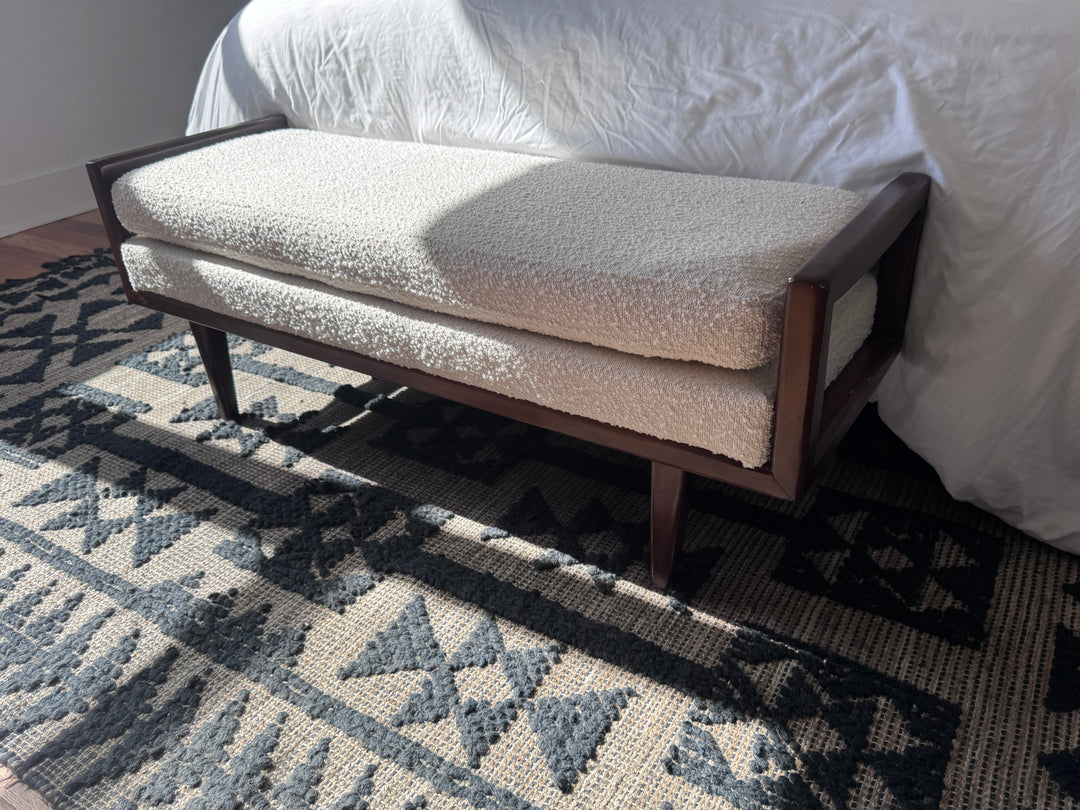Cream Stool Bench