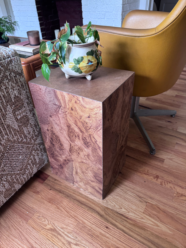 Small Burlwood Pedestal