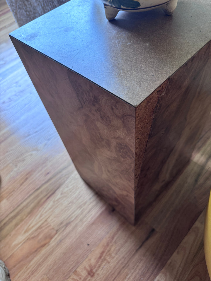 Small Burlwood Pedestal