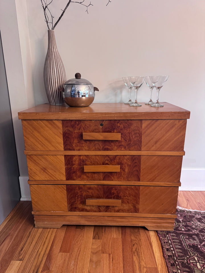 Antique Art Deco Trunk Dresser