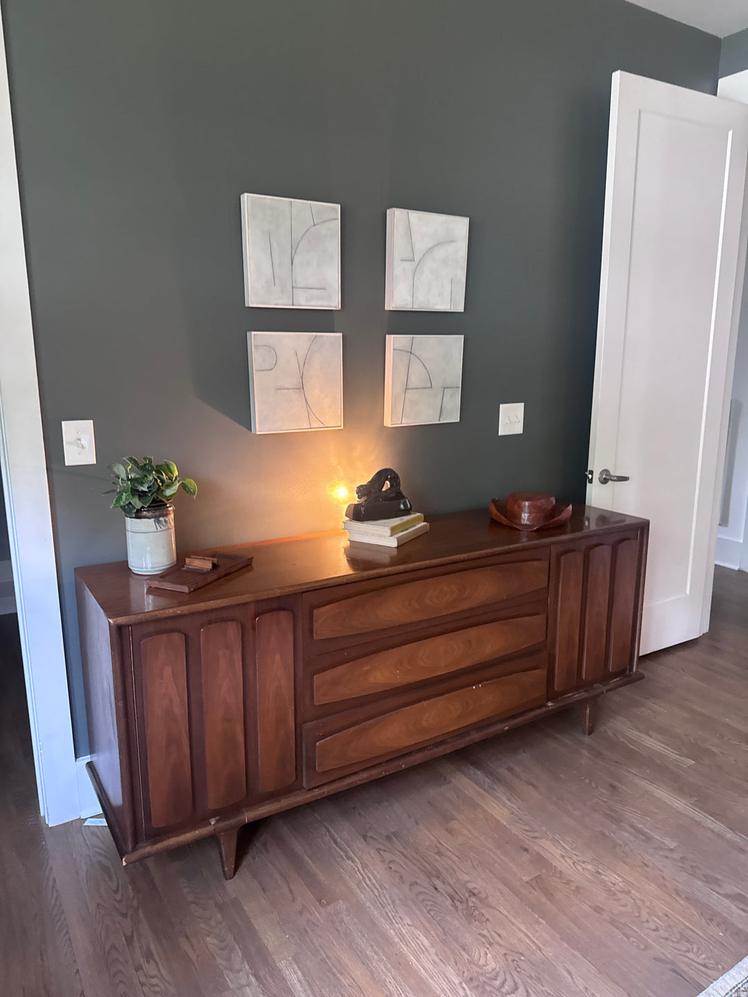 Mid-Century Modern Nine Drawer Dresser