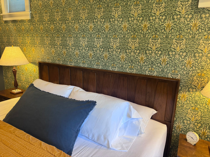 Mid-Century Modern Walnut King Headboard