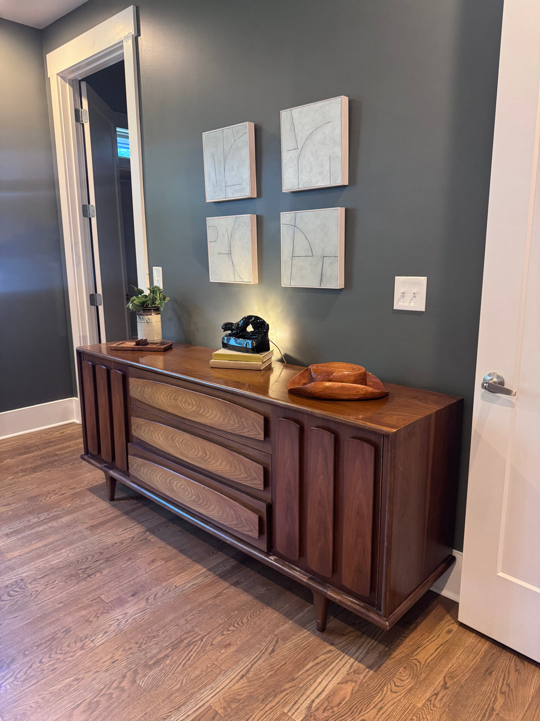 Mid-Century Modern Nine Drawer Dresser