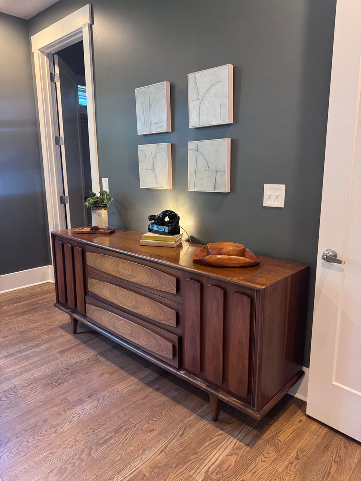 Mid-Century Modern Nine Drawer Dresser