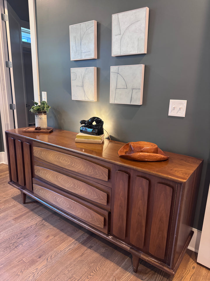 Mid-Century Modern Nine Drawer Dresser