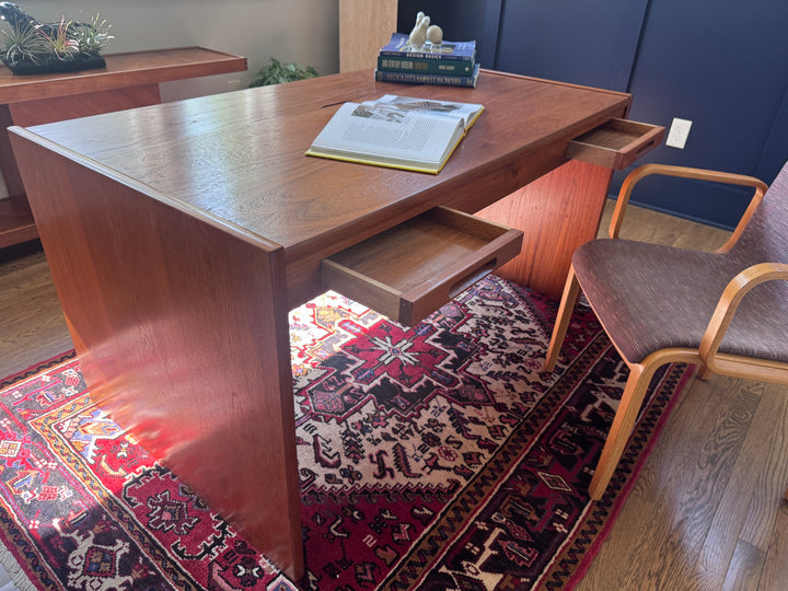 Mid-Century Danish Teak Desk by "Vemb Mobelfabrik"