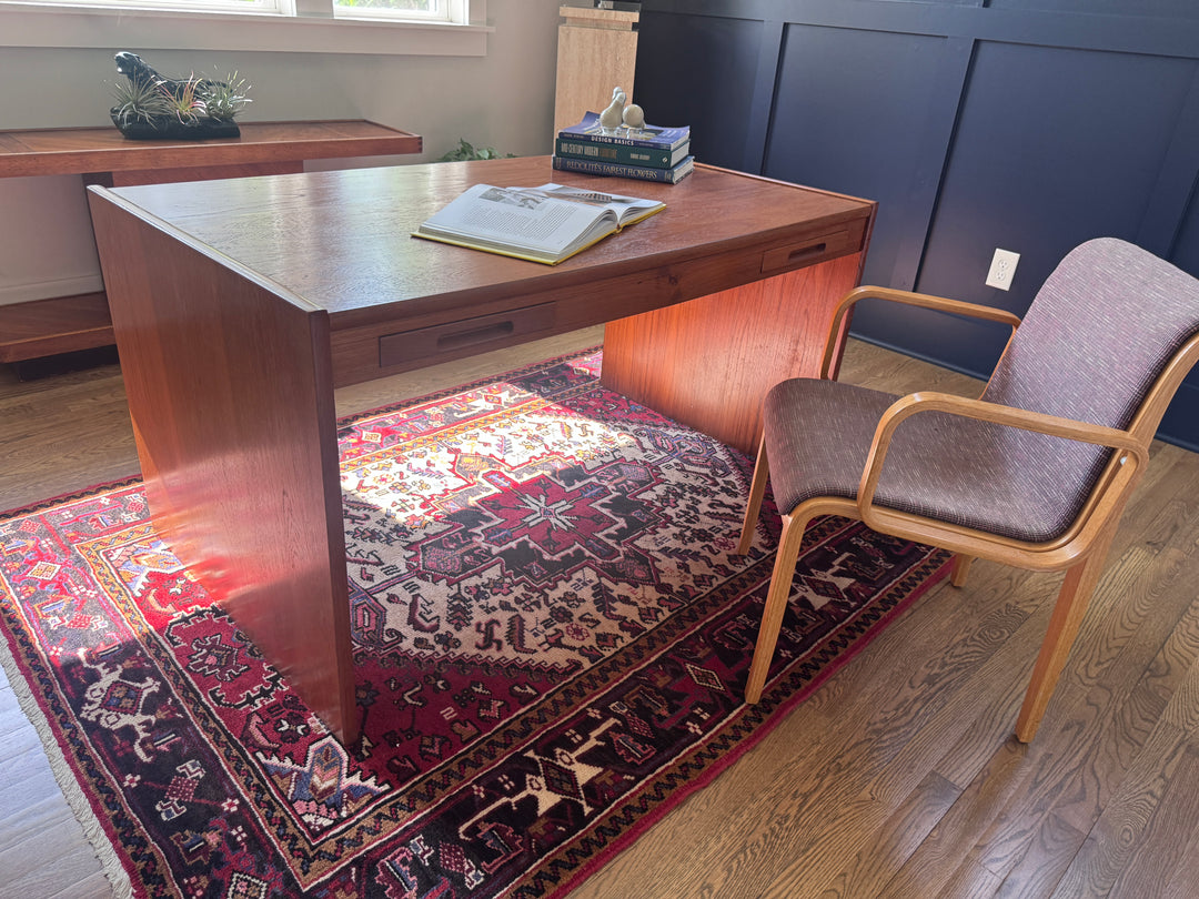 Mid-Century Danish Teak Desk by "Vemb Mobelfabrik"