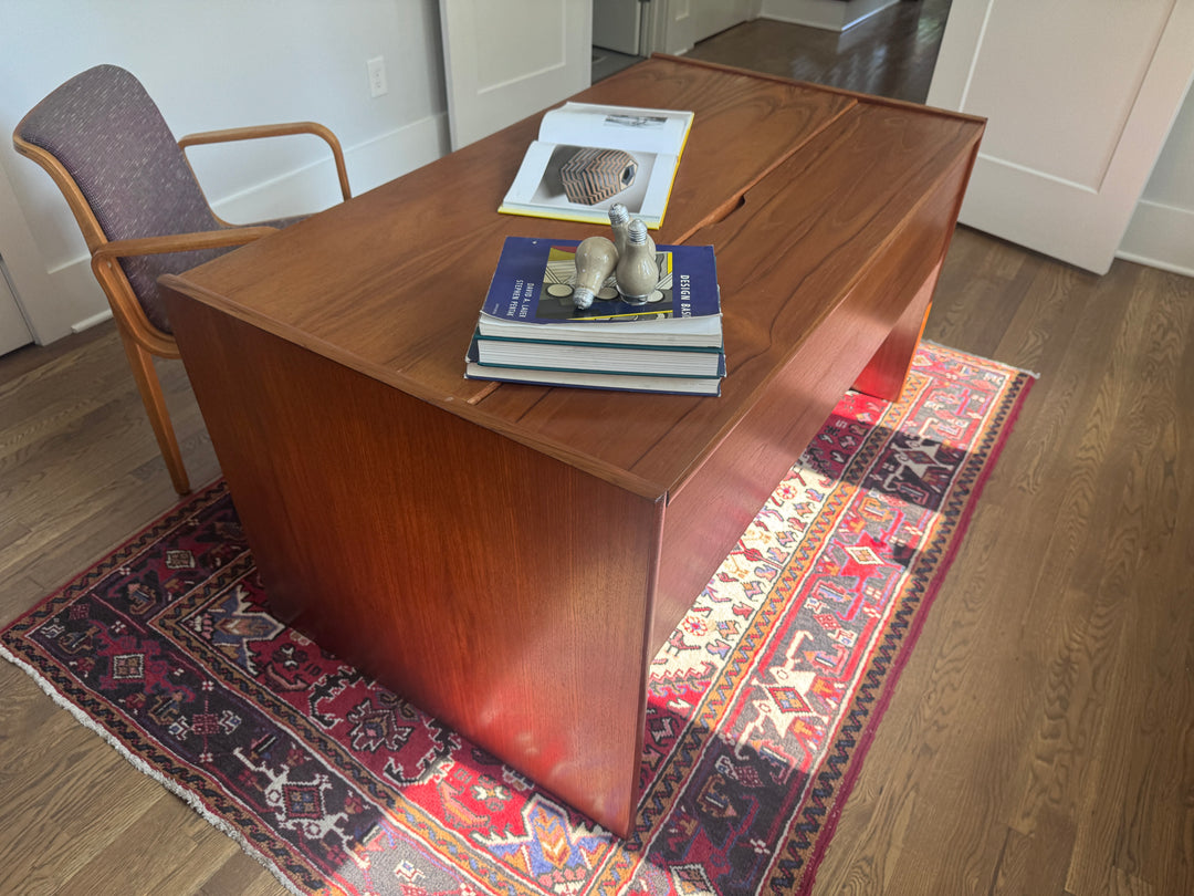 Mid-Century Danish Teak Desk by "Vemb Mobelfabrik"