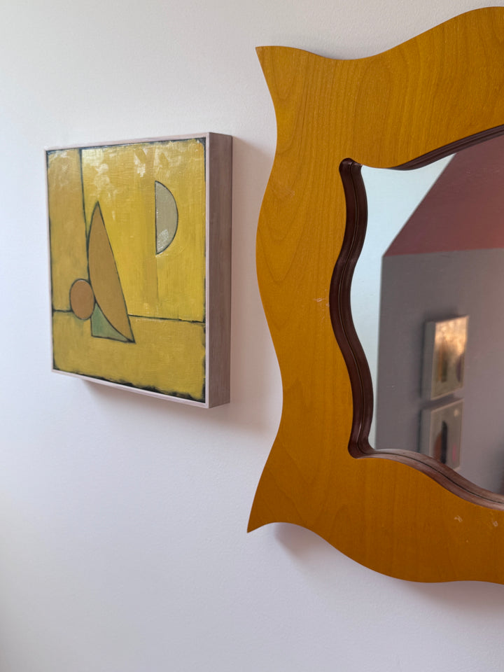 Vintage Pair of Wooden Mirrors