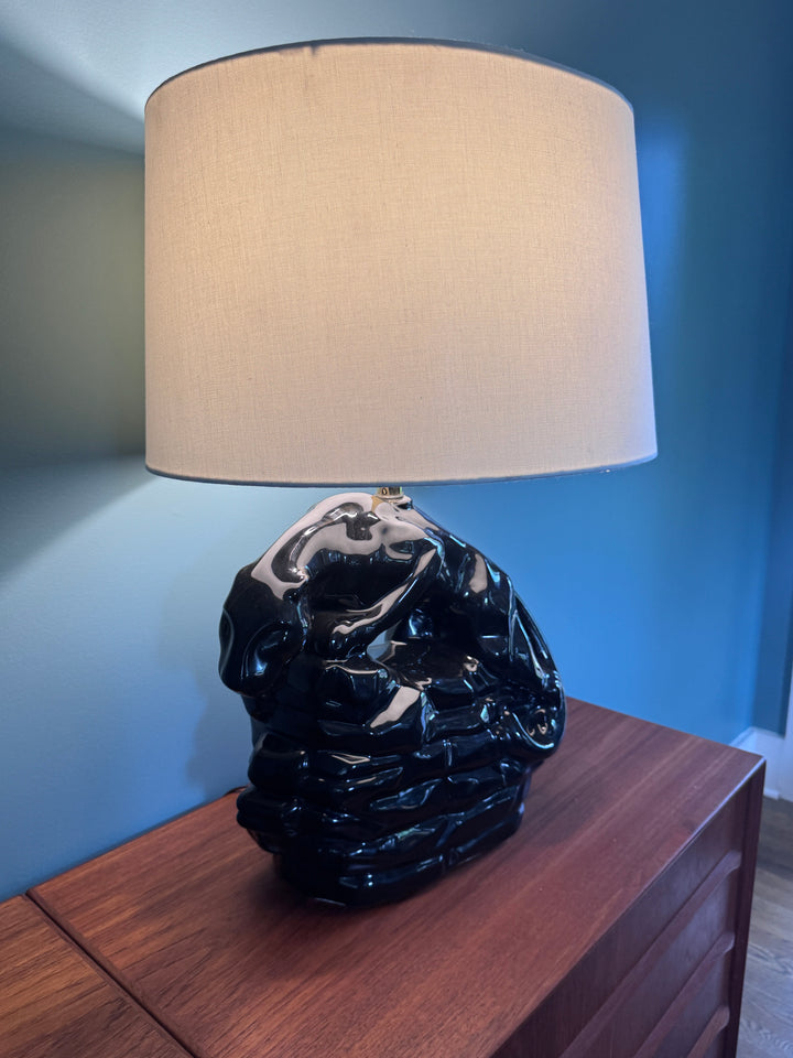 Mid-Century Modern Crouching Panther Table Lamp