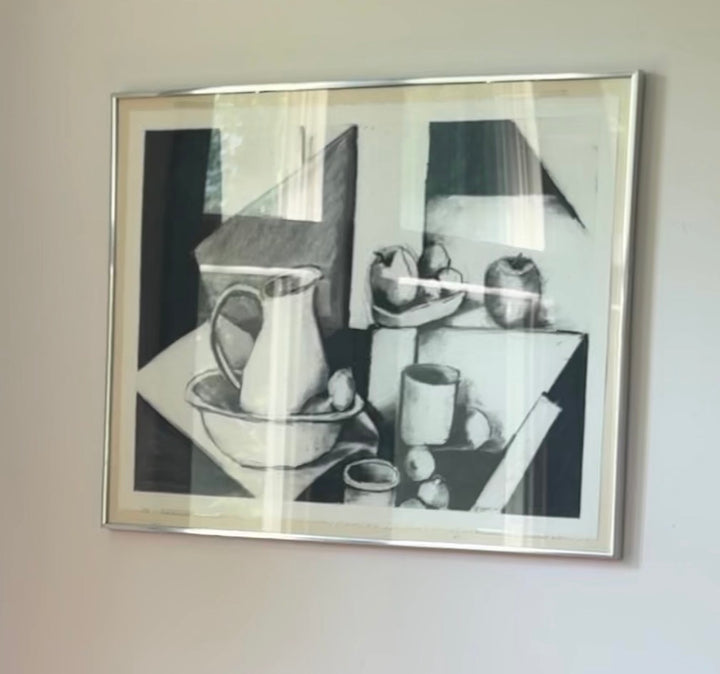 Framed Charcoal Drawing by Jeff Jensen