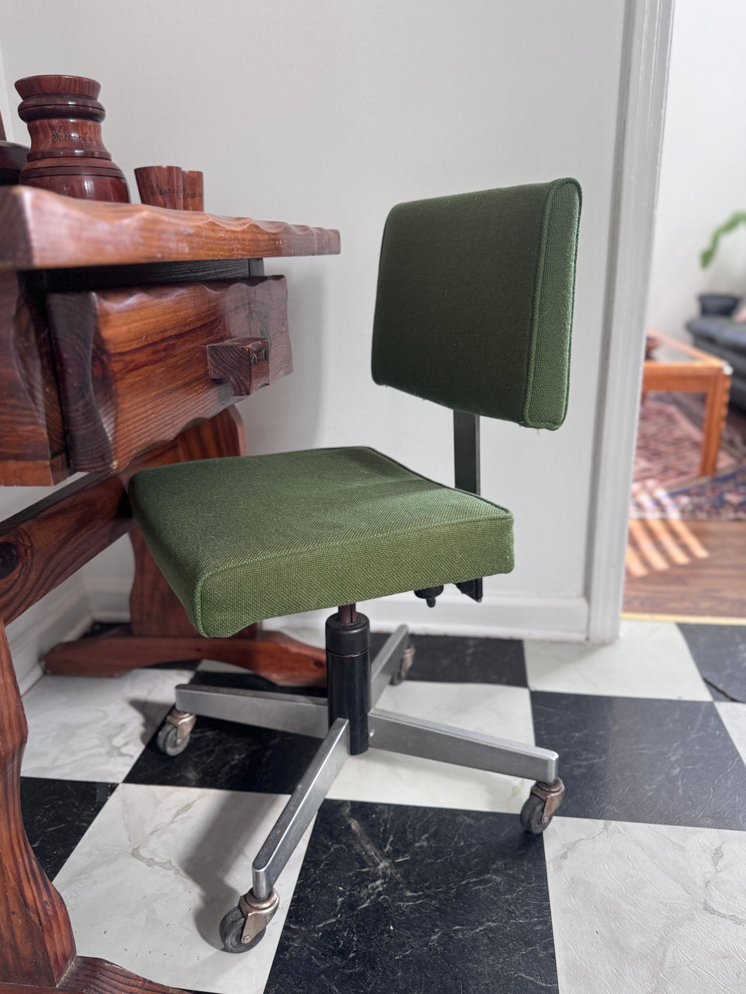 Green Vintage Desk Chair