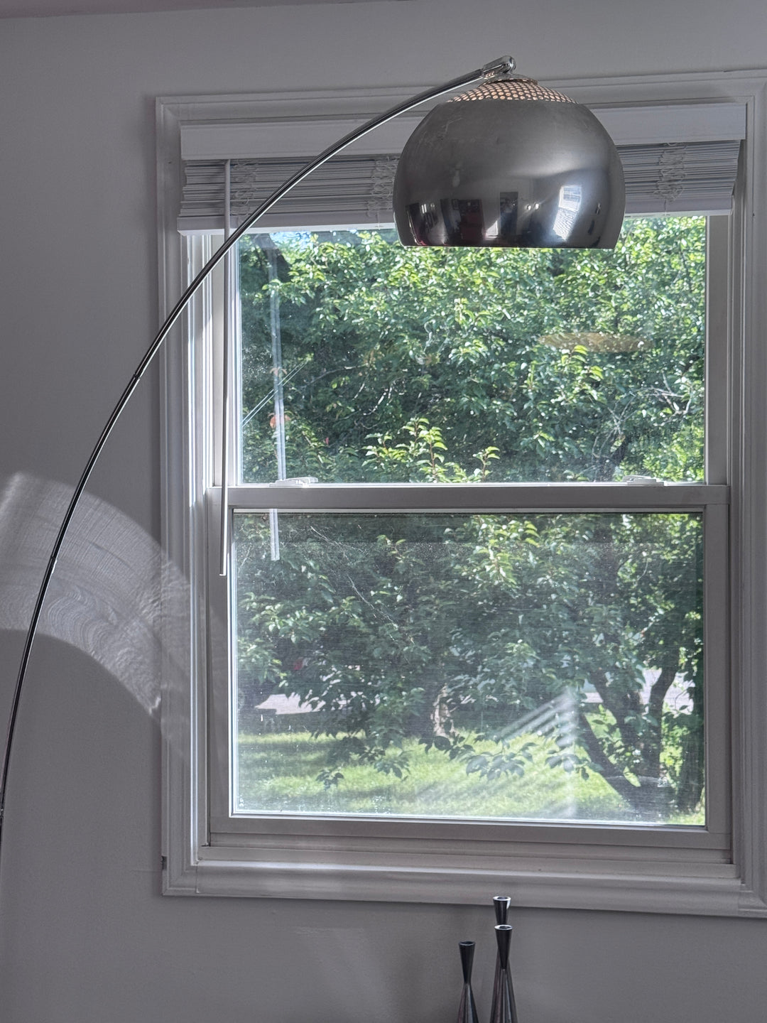 Vintage Chrome Arc Lamp