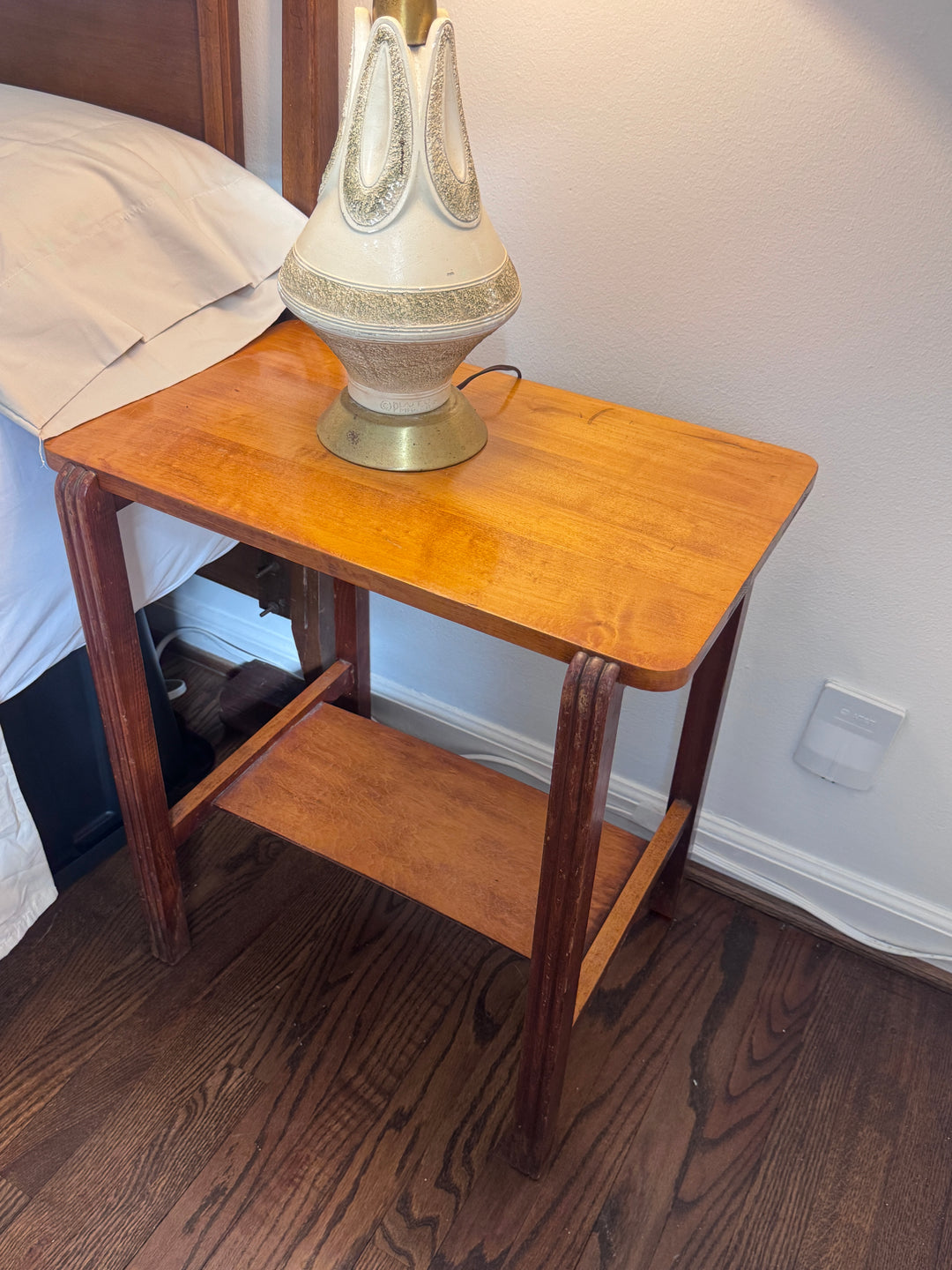 Art Deco Blonde Side Tables