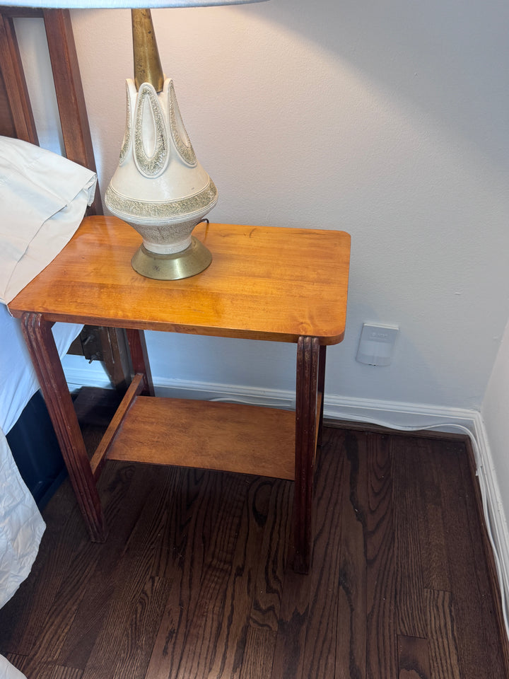 Art Deco Blonde Side Tables