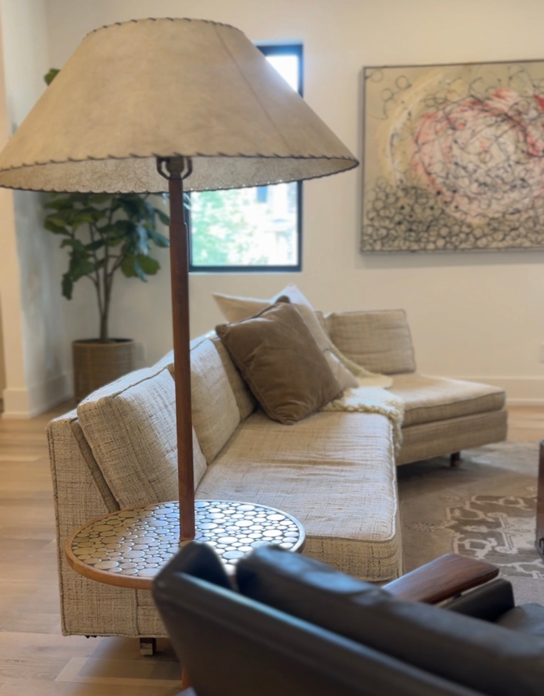 Jane &amp; Gordon Marz floor Lamp for Marshall Studios in Cream