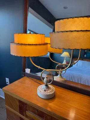 Mid-Century Modern Two Shaded Lamp