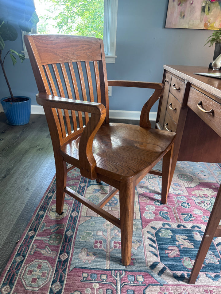 Vintage Oak Desk Chair