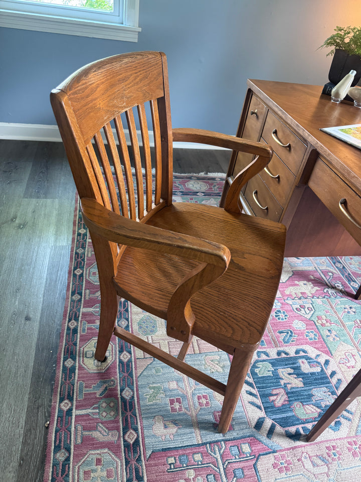 Vintage Oak Desk Chair