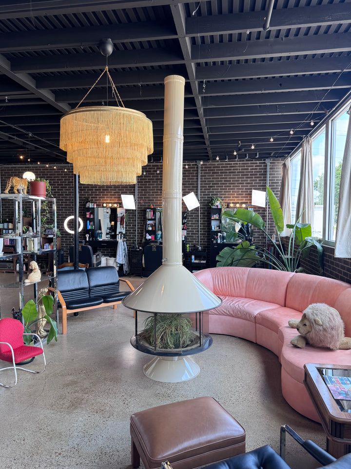 Mid-Century Modern 360 Wood Burning Fireplace