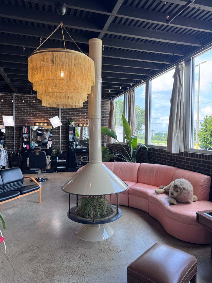 Mid-Century Modern 360 Wood Burning Fireplace