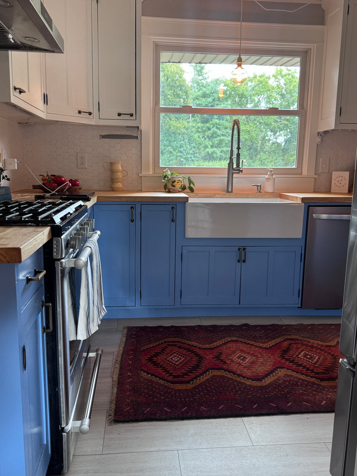 Vintage Baluchi Persian Area Rug 4 x 6
