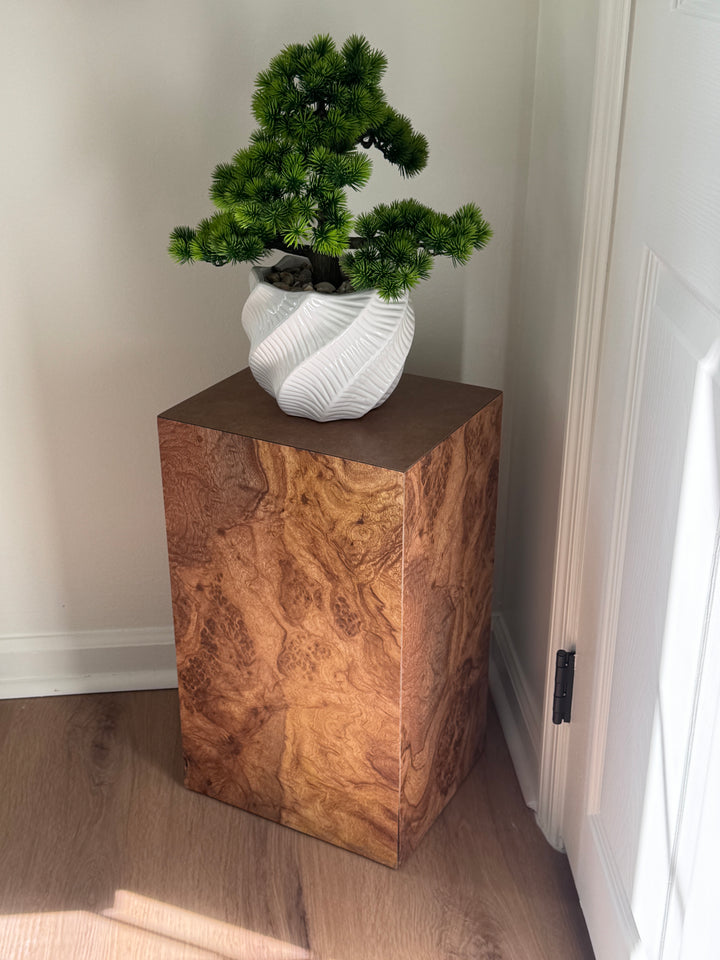 Small Burlwood Pedestal