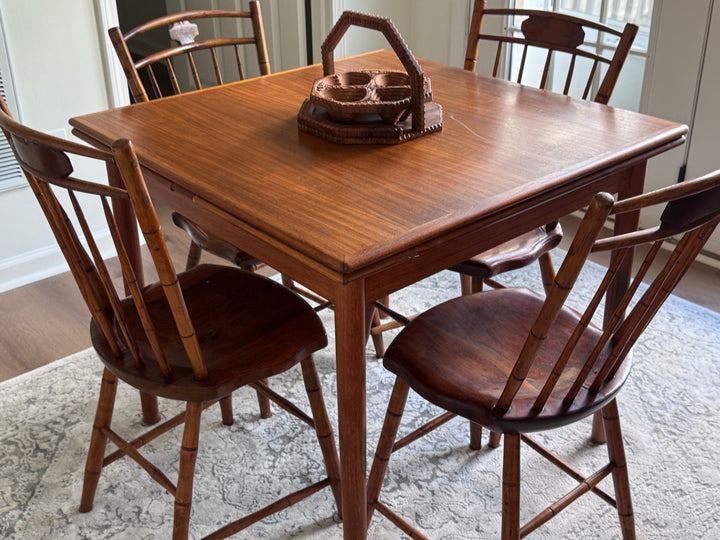 Danish Teak Dining Room Table with Two Pull Out Leafs
