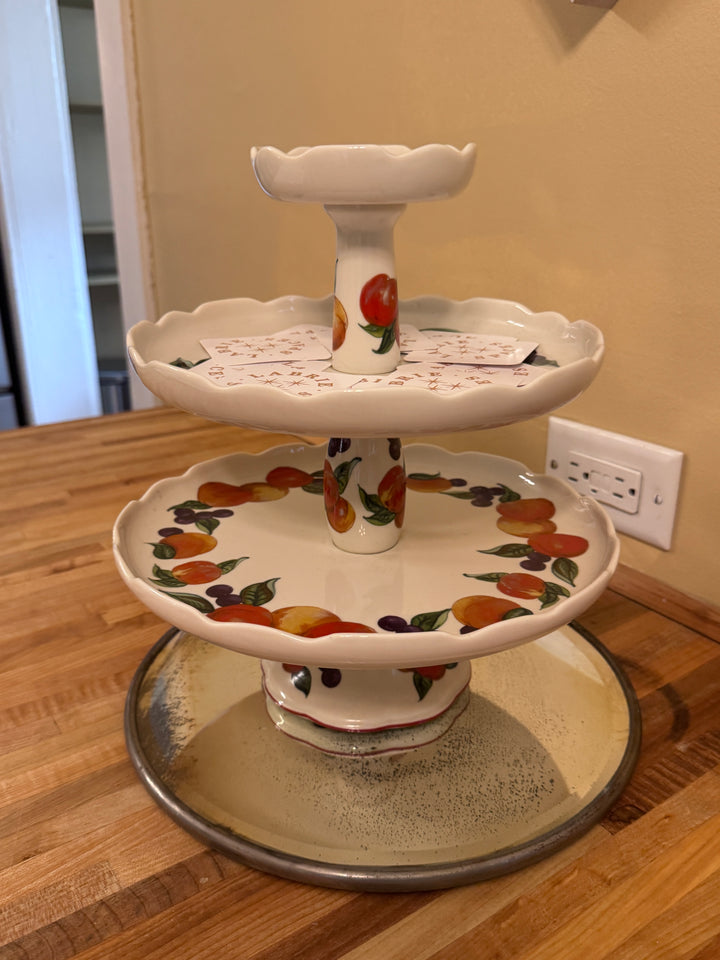 Vintage Three Tier Platter