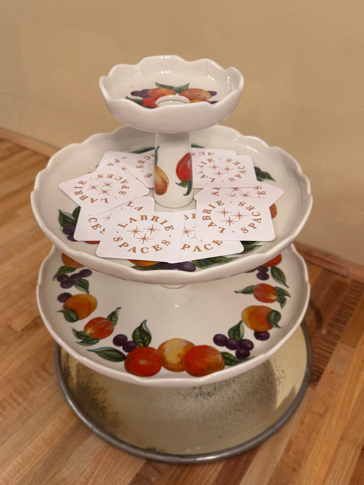Vintage Three Tier Platter