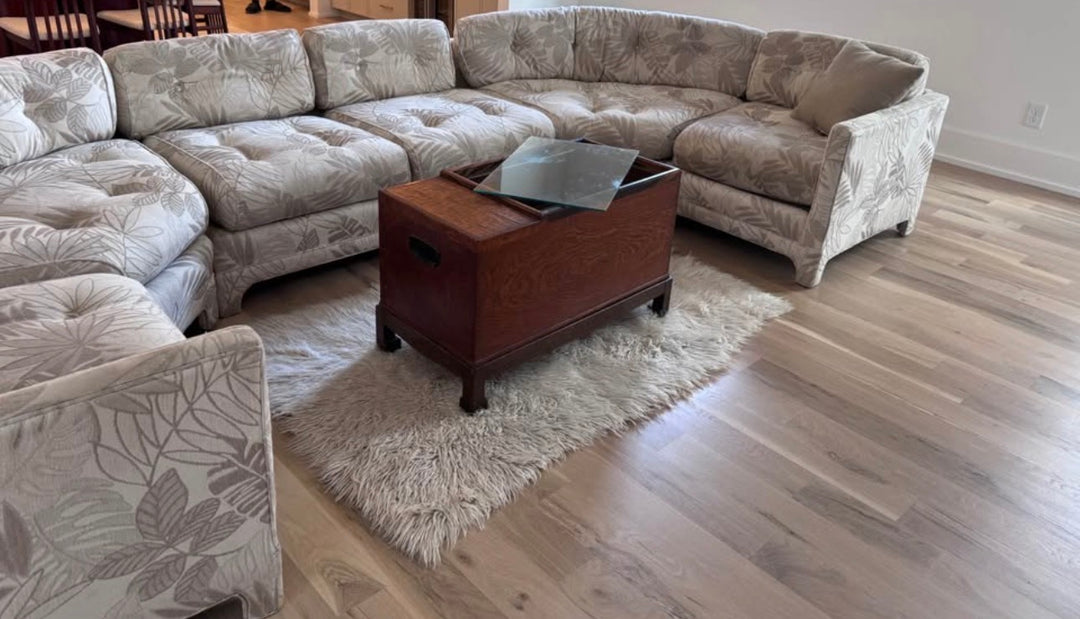 Cream Curved Five Piece Sectional