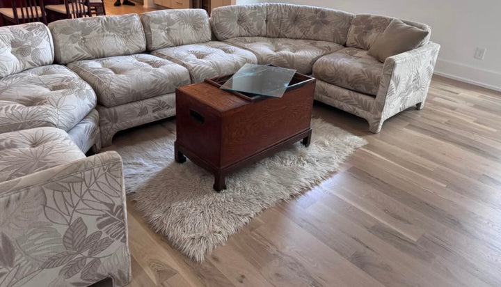 Cream Curved Five Piece Sectional