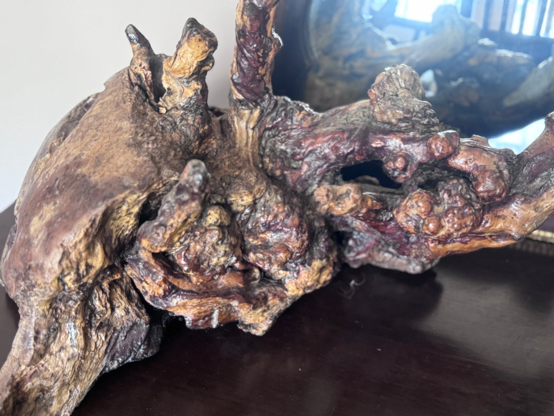 Vintage Burlwood Sculpture