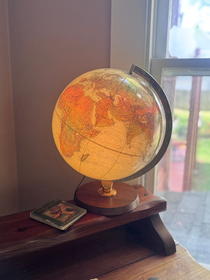 Mid-Century Modern Light Up Globe Light
