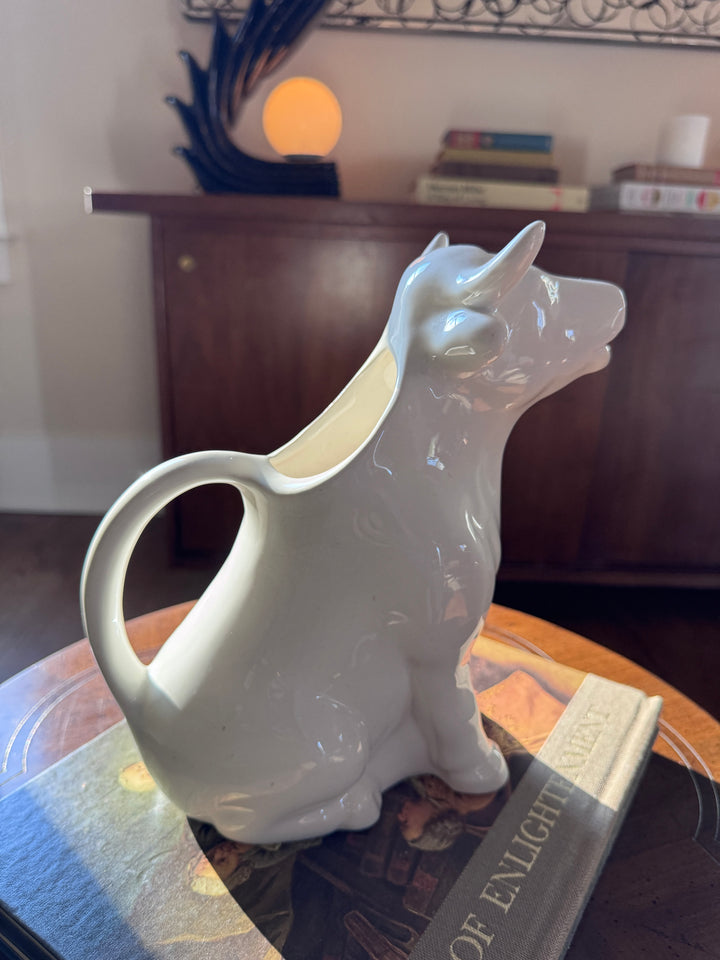 Glass Cow Pitcher