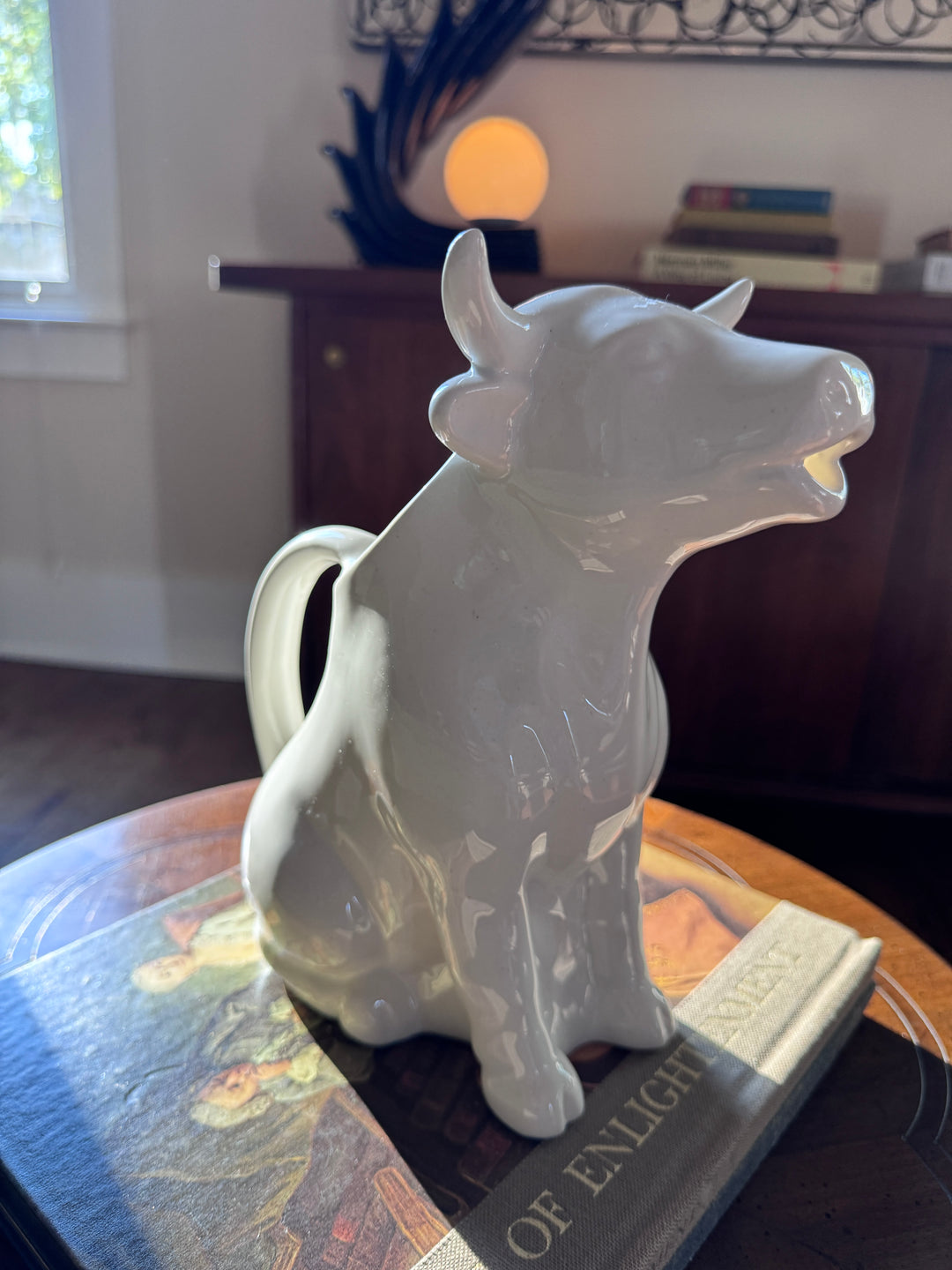 Glass Cow Pitcher