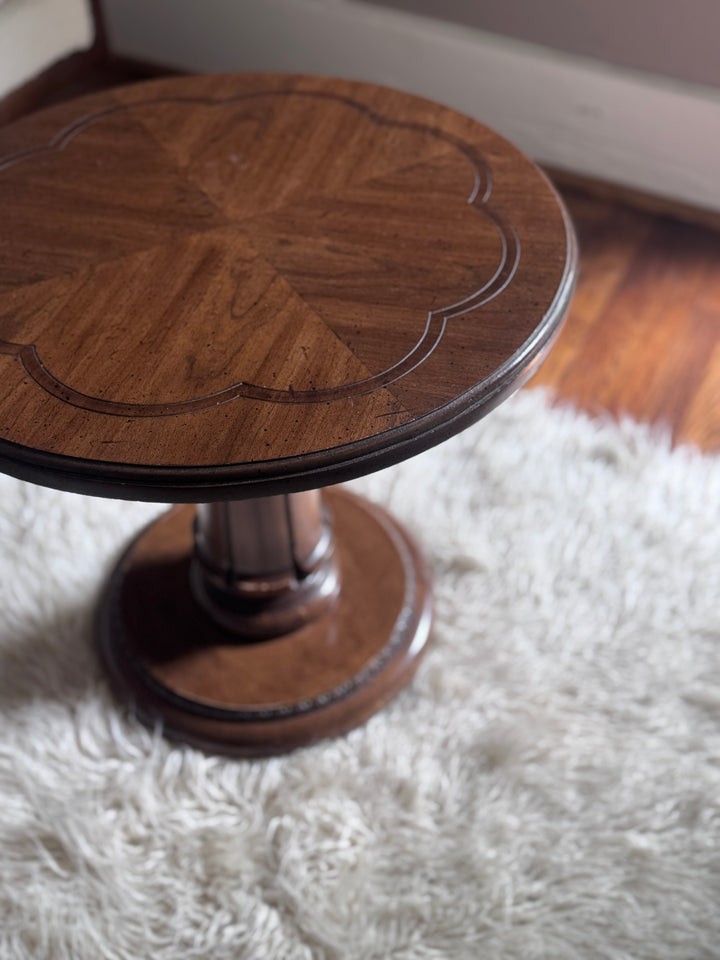 Pair of Mid-Century Round Side Tables (price for pair)