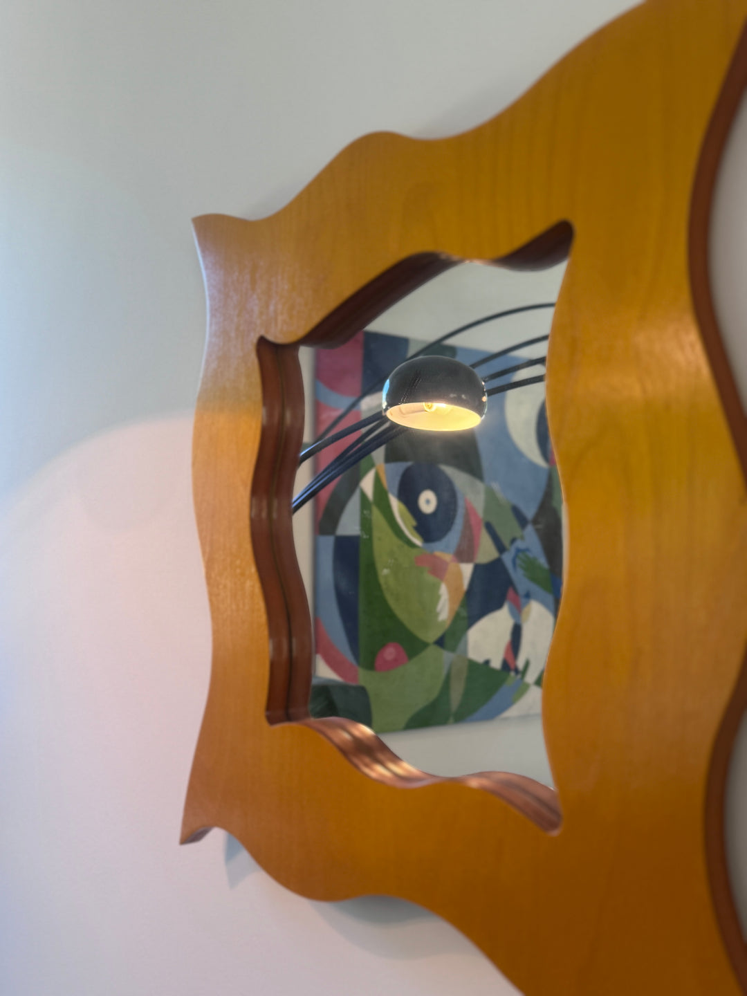 Vintage Pair of Wooden Mirrors