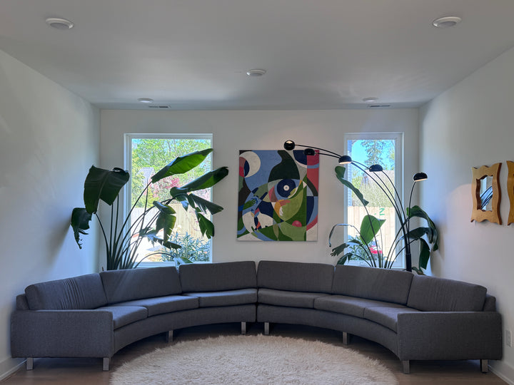 Vintage Milo Baughman Curved Sectional