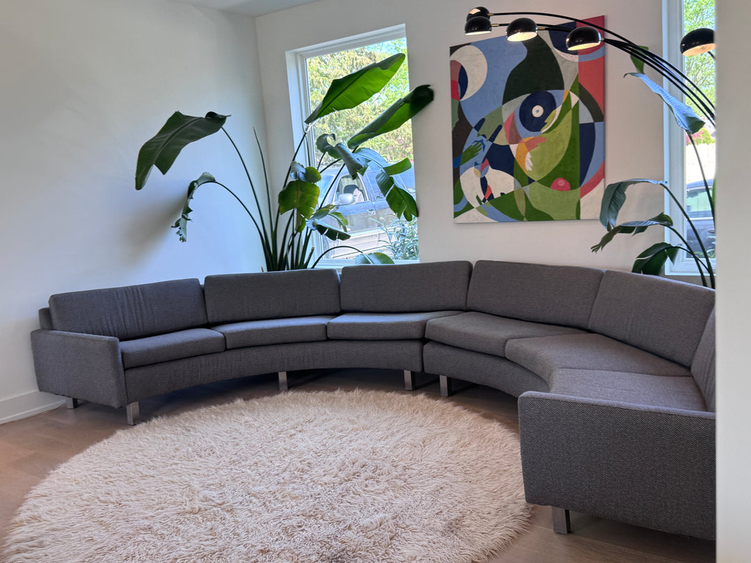 Vintage Milo Baughman Curved Sectional