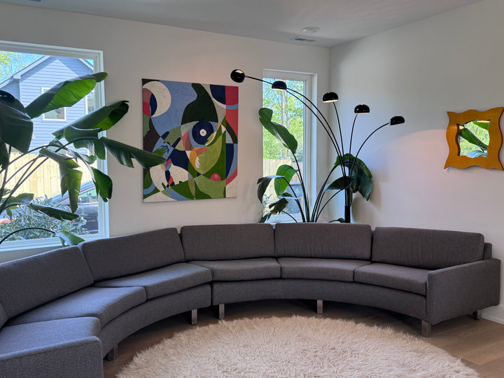 Vintage Milo Baughman Curved Sectional